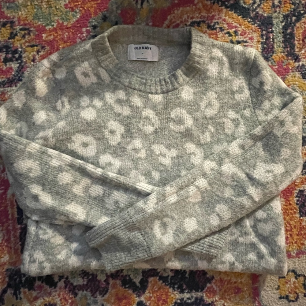 Old Navy, cheetah print sweater